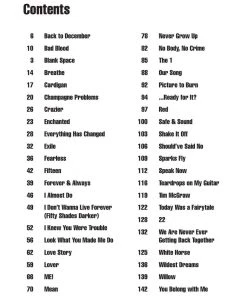 Crescendo Music Taylor Swift Guitar Chord Songbook 3rd Edition Manuscript 9 Crescendo Music Taylor Swift Guitar Chord Songbook 3rd Edition Manuscript