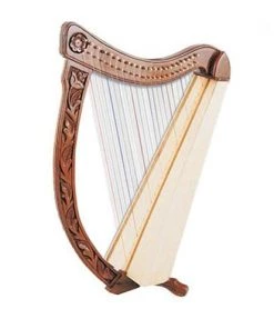 Crescendo Music Western Australia Troubadour Harp 22 String Carved Frame With Bag