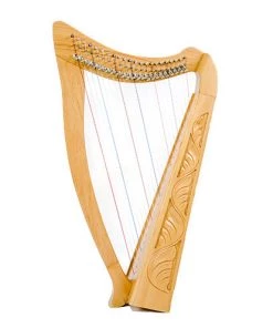 Crescendo Music Western Australia Heather Harp 22 String Carved Beechwood With Bag
