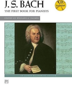 Alfred Bach First Book For Pianists Book/Cd Manuscript