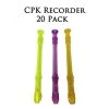 Crescendo Music School Descant /Soprano Recorders In Translucent Colours 20 Pack