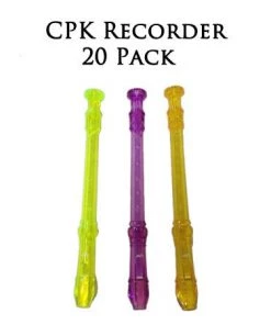 Crescendo Music School Descant /Soprano Recorders In Translucent Colours 20 Pack