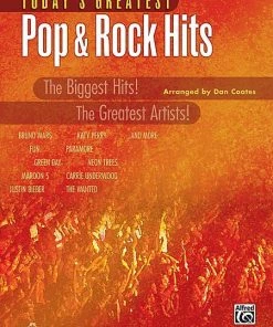 Alfred Today's Greatest Pop & Rock Hits Easy Piano Dan Coates Manuscript
