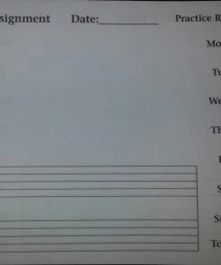 Hal Leonard My Practice Record Book : 32 Weeks Lesson Assignments Manuscript