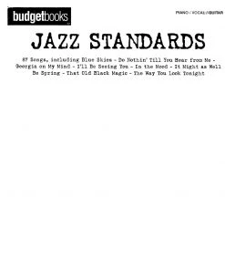 Crescendo Music Manuscript Budget Books - Jazz Standards