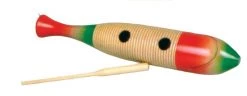 Crescendo Music Large Wooden Fish Guiro Percussion