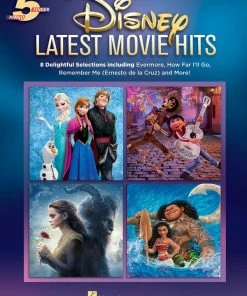 Crescendo Music Manuscript Disney Latest Movie Hits 5 Finger Piano - 2nd Edition