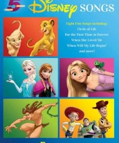 Crescendo Music Manuscript Disney Latest Movie Hits 5 Finger Piano - 2nd Edition