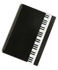 Crescendo Music Manuscript Book Piano Keys