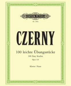 Crescendo Music Czerny 100 Easy Progressive Pieces Without Octaves Op. 139 Manuscript