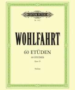 Crescendo Music Manuscript Wohlfahrt 60 Studies Op. 45 Complete