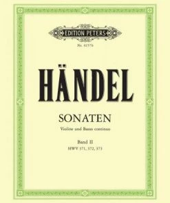 Crescendo Music Handel Sonatas Book 2 Peters Edition