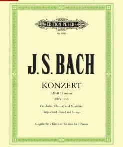 Hal Leonard BACH Concerto No. 5 BWV 1056 F Min