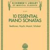 Hal Leonard 10 Essential Piano Sonatas Schirmer Edition Manuscript