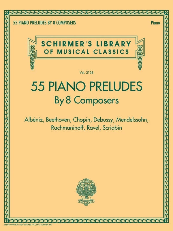 Hal Leonard 55 Piano Preludes By 8 Composers Manuscript 2 Hal Leonard 55 Piano Preludes By 8 Composers Manuscript