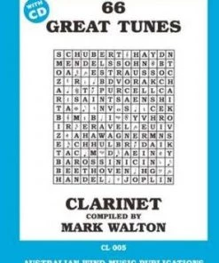 Crescendo Music 66 Great Tunes For Clarinet Mark Walton Book / CD Manuscript