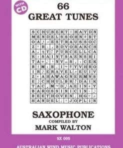 Crescendo Music 66 Great Tunes Saxophone Mark Walton Book/CD Manuscript