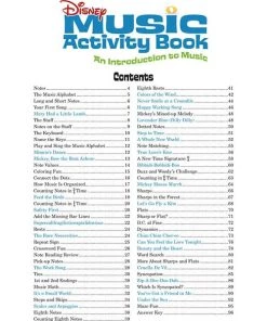 Hal Leonard Disney Music Activity Book Piano Manuscript