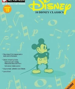 Crescendo Music Manuscript Disney Jazz Play Along Vol 10 Bk/CD