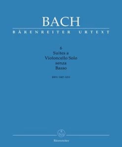 Crescendo Music 6 Suites For Cello Solo By Bach Manuscript