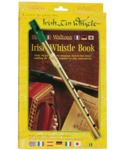 Crescendo Music Folk & Native Waltons Irish Tin Whistle In D & Book Pack