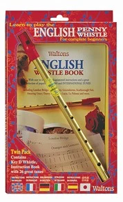 Crescendo Music Waltons English Penny Whistle In D & Book Pack Folk & Native