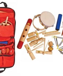 Crescendo Music MANO Percussion 17 Piece Classroom Rhythm Percussion Set