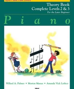Alfred's Basic Piano Library Theory Book Complete For The Later Beginner Manuscript