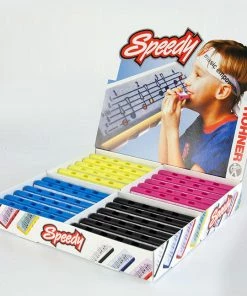 Folk & Native Hohner Speedy Harps Counter Display Box Of 24 Asst Colours