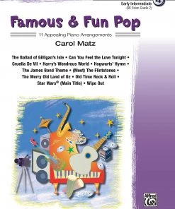 Crescendo Music Manuscript Famous And Fun Pop Book By Carol Matz