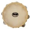Crescendo Music Percussion 08 Inch Tambourine With 7 Pairs Of Jingles. Wood Rim With Calf Skin, Non-tunable