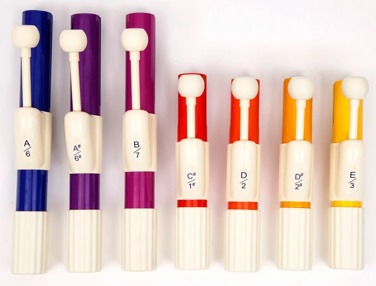 Crescendo Music Percussion Chroma-Notes Student 7-Note Expansion Handchimes Set 4 Crescendo Music Percussion Chroma-Notes Student 7-Note Expansion Handchimes Set