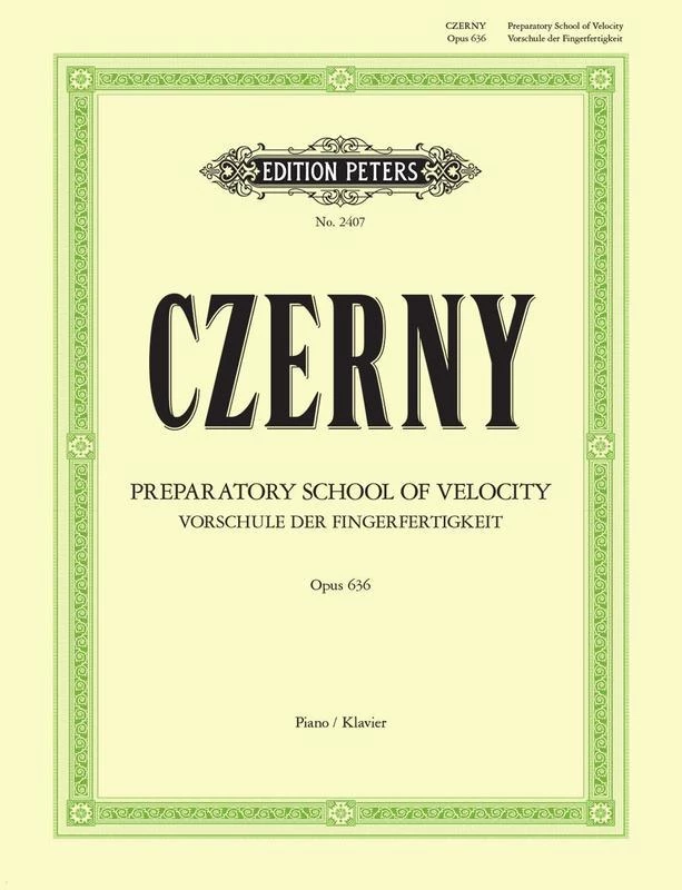 Hal Leonard Manuscript CZERNY Preparatory School Of Velocity Op. 636 3 Hal Leonard Manuscript CZERNY Preparatory School Of Velocity Op. 636