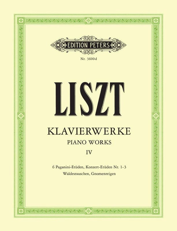 Hal Leonard Manuscript LISZT Piano Works Vol. 4 3 Hal Leonard Manuscript LISZT Piano Works Vol. 4