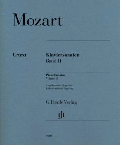 Alfred Mozart Piano Sonatas Vol 2 Henle Verlag