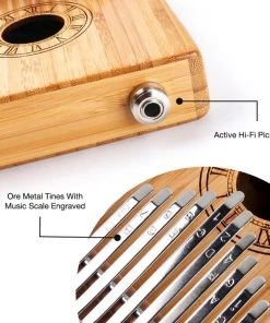 Opus Percussion QEP Music 17-Key Bamboo Kalimba With Pickup