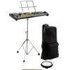 Opus Percussion Bell Kit With 32-Note Glockenspiel, Stand, Mallets, Sticks, Practice Pad & Carrybag