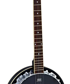 Crescendo Music Ortega Raven Series 6 String Banjo Electric Folk & Native