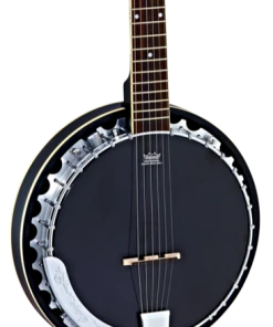 Crescendo Music Ortega Raven Series 6 String Banjo Electric Folk & Native