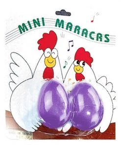 Opus Percussion Chicken Egg Mini Maracas In Asst Colours (1-Pair)