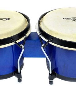 Percussion Plus 6 & 6-3/4" Wooden Bongos In Gloss Lacquer Finish (3 Colours)