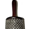 Percussion Plus Small Cabasa In Wine Red With Nickel-plated Beads
