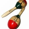 Percussion Plus Wooden Maracas In 3-Tone & Patterned Finish 1 Percussion Plus Wooden Maracas In 3-Tone & Patterned Finish