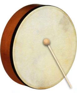 Percussion Plus Handheld Frame Drum With Wooden Beater