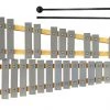Percussion Plus 25-Note Glockenspiel With Natural Wood Frame