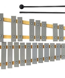 Percussion Plus 25-Note Glockenspiel With Natural Wood Frame