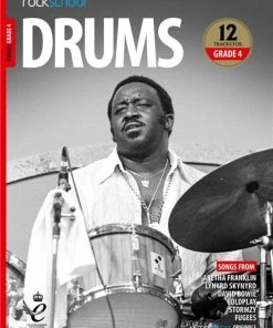 Crescendo Music Manuscript Rockschool Drums Debut To Grade 8 (2018-2024)