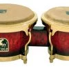 Toca LE Series 7 & 8-1/2" Wooden Bongos In Bordeaux Percussion