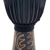 Crescendo Music Percussion Toca Black Mamba Series 10" Djembe In Black With Bag
