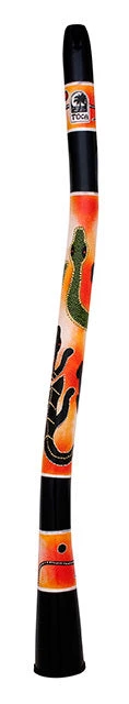 Crescendo Music Folk & Native Toca Freestyle Curved Didgeridoo 50" Sahara Gecko Design